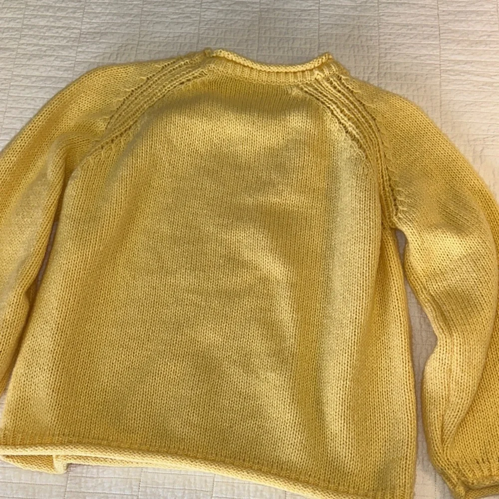 Knit Cozy Sweater Soft Rubber Duck Yellow Sweater Large Oversized EUC!